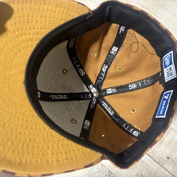 NWOT New Era !!!Major Designer Check Hat-Sz 7 - Picture 9 of 9